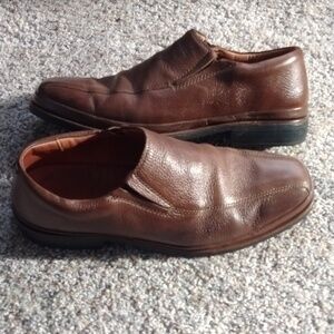 Men's Brown Leather Loafers Size 10.5